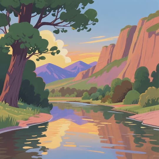 11" x 11" Summer Sunset Canyon Canvas Painting Kit by Craft Smart®